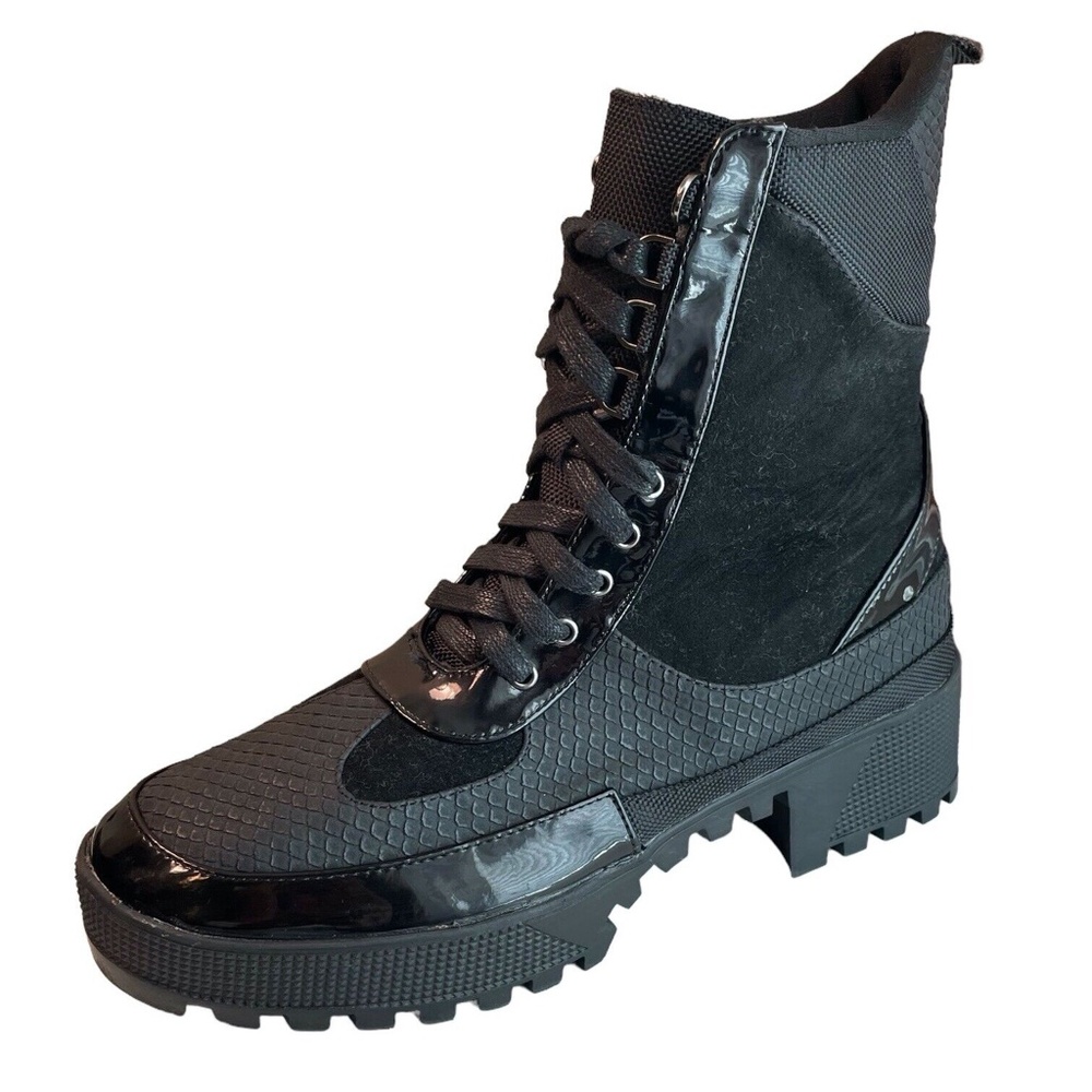 Cape Robbin Womens Size 9 Black‎ Combat Lace Up Boots Commander - Picture 7 of 9